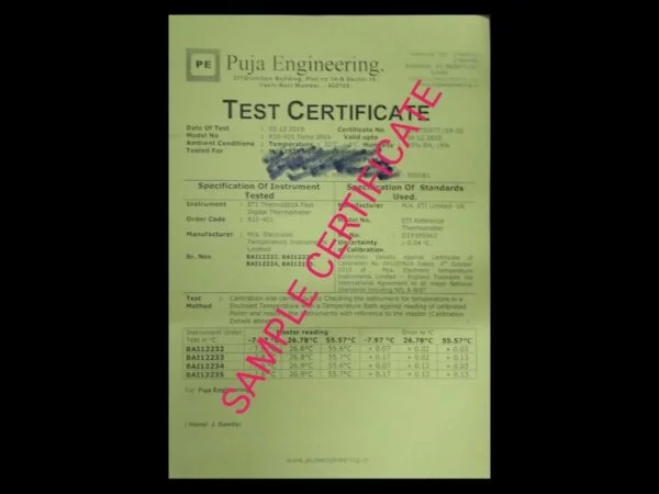 3Point Testing For Pen Thermometer