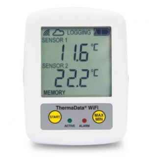 WiFi Logger ThermaData TD2TC - two channel type K or T thermocouple logger